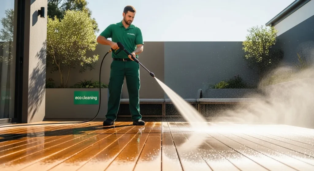 High-pressure water cleaning
