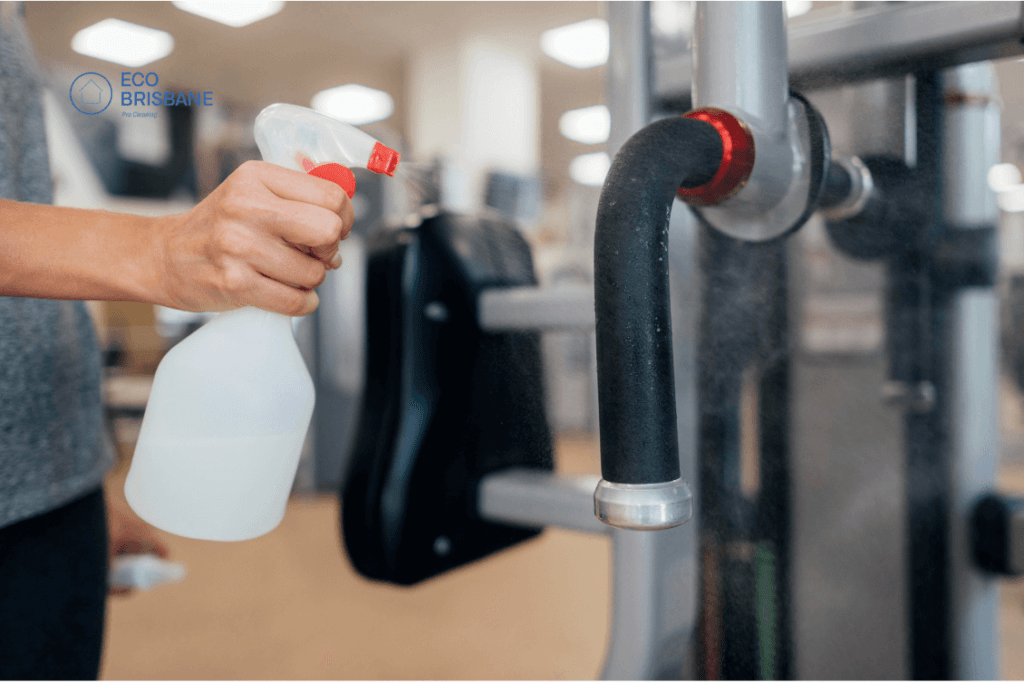 Exercise equipment cleaning