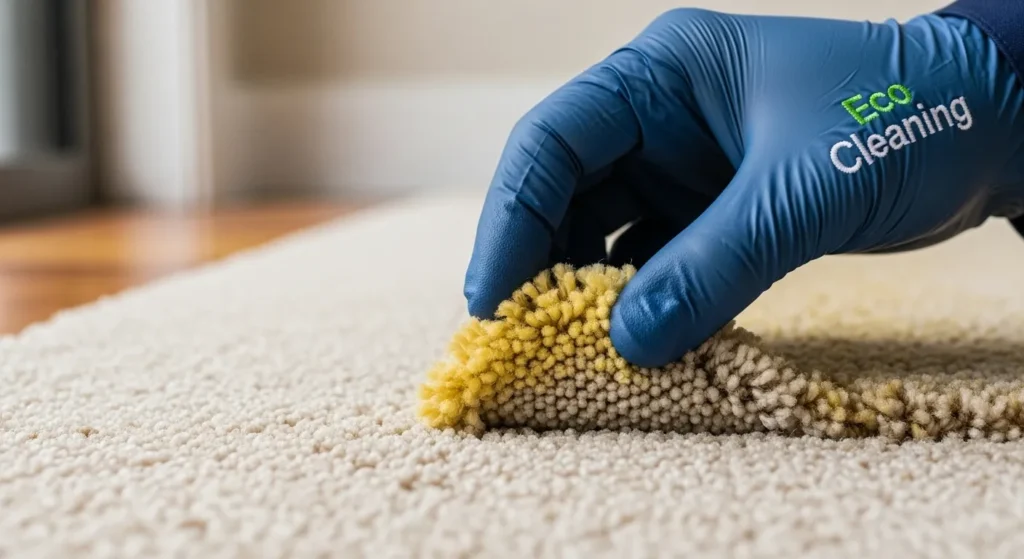 Yellow stains on carpet