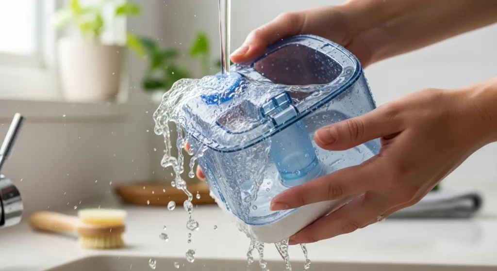 Humidifier cleaning routine