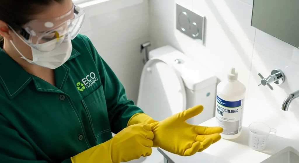 Hydrochloric acid for toilets