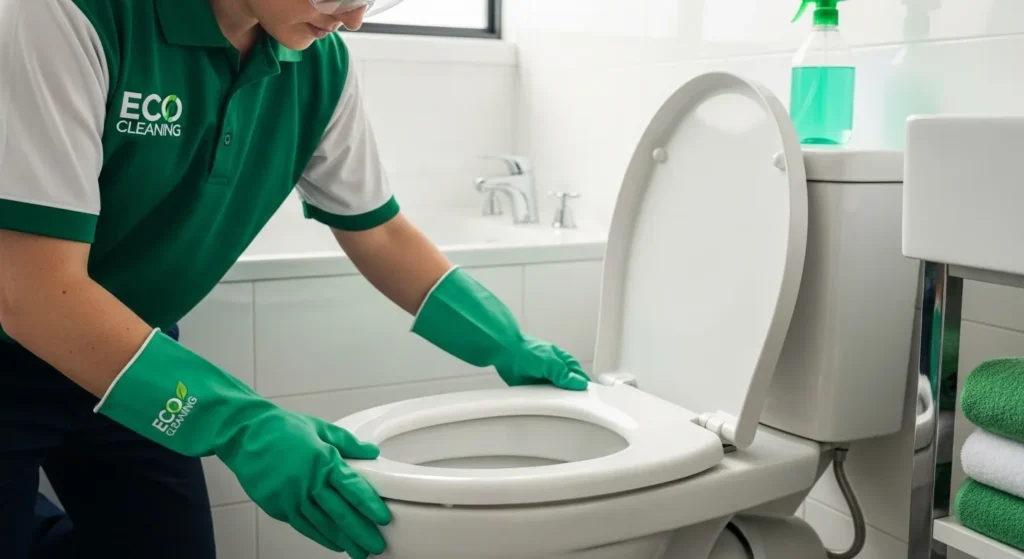 Rust removal in toilet