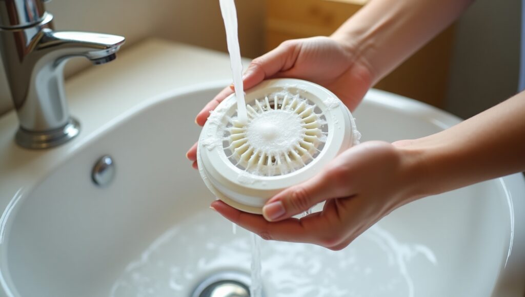 clean bathroom fan step by step
