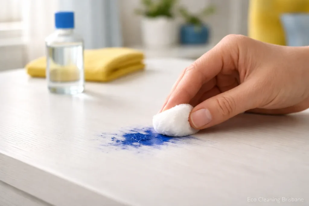 Applying Cleaning Solution – Cotton pad method