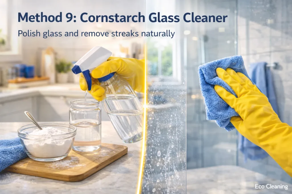 DIY shower glass cleaner