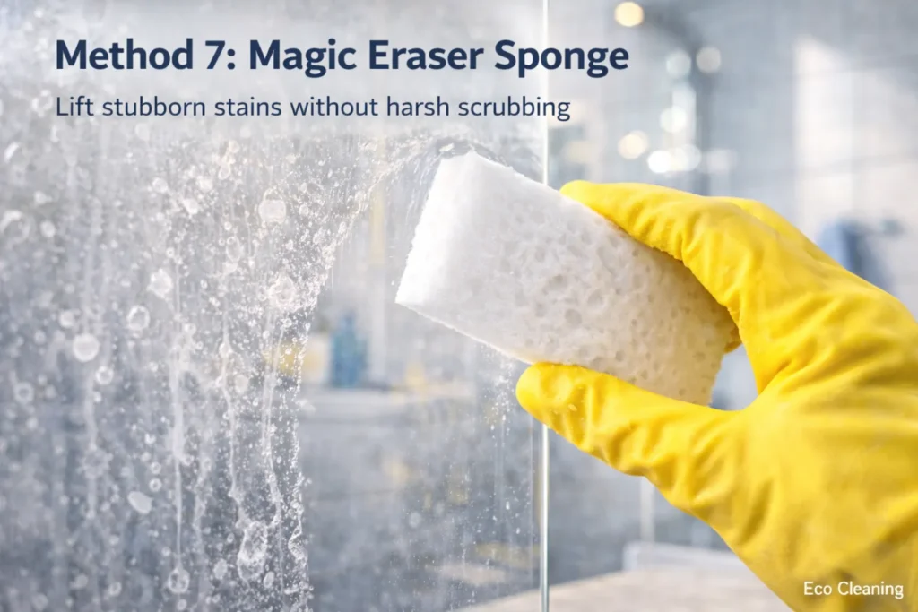 baking soda shower glass cleaner