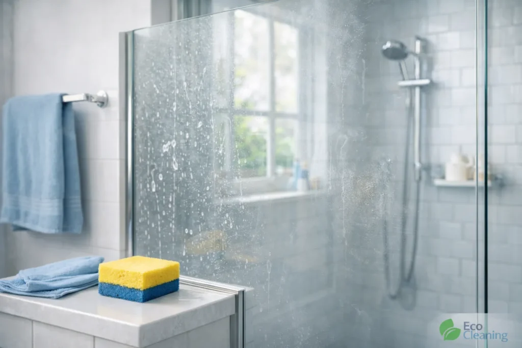 how to clean shower glass doors