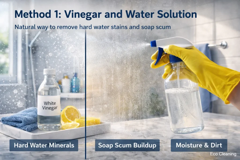 shower glass door cleaning tips